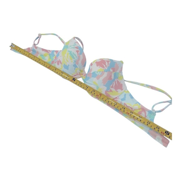 Victoria's Secret White Camo Floral Push Up Swim Bikini Top and Bottom sz S 34 C - Picture 13 of 14